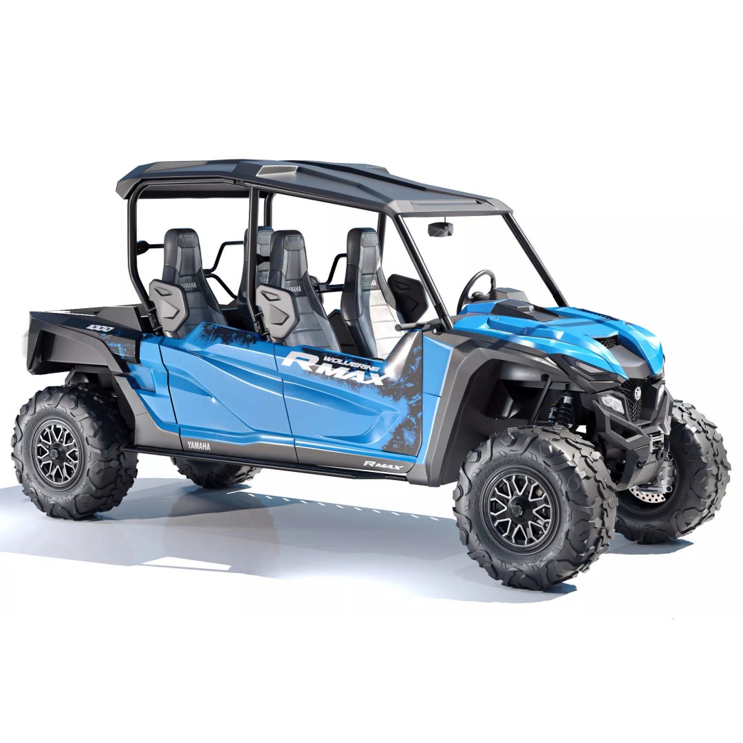 Yamaha Wolverine RMAX 4 1000 LE 3D Model – Realistic Utility Vehicle, FBX - View 2