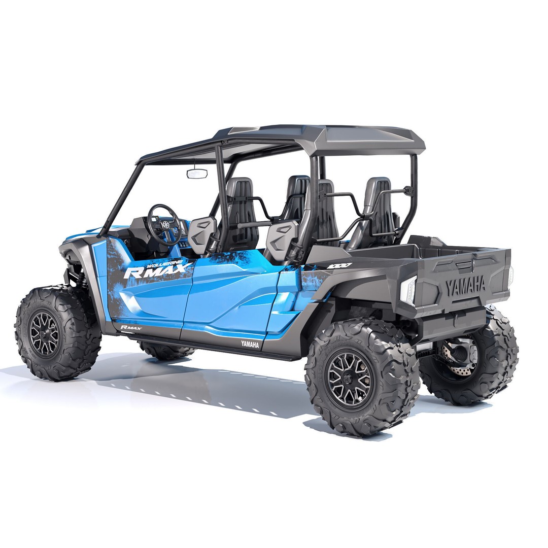 Yamaha Wolverine RMAX 4 1000 LE 3D Model – Realistic Utility Vehicle, FBX - View 3