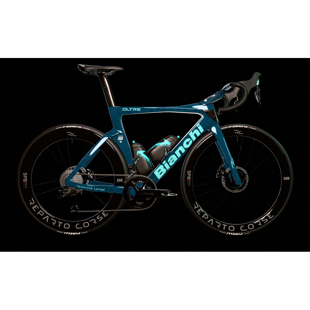 Bianchi Oltre RC 3D Model – High Poly Road Bike with PBR Textures - View 11