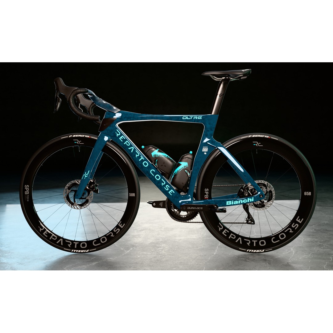 Bianchi Oltre RC 3D Model – High Poly Road Bike with PBR Textures - View 12
