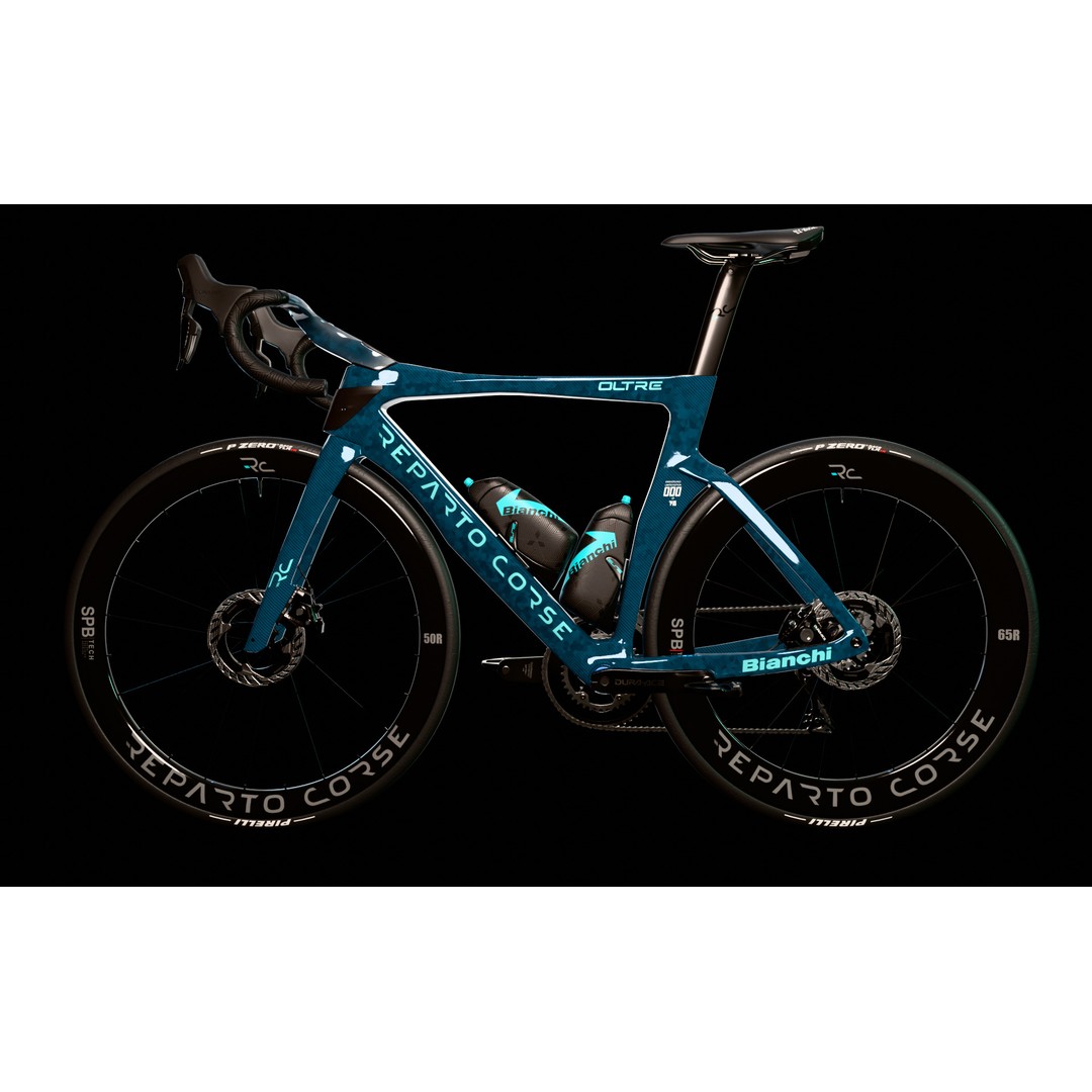 Bianchi Oltre RC 3D Model – High Poly Road Bike with PBR Textures - View 13