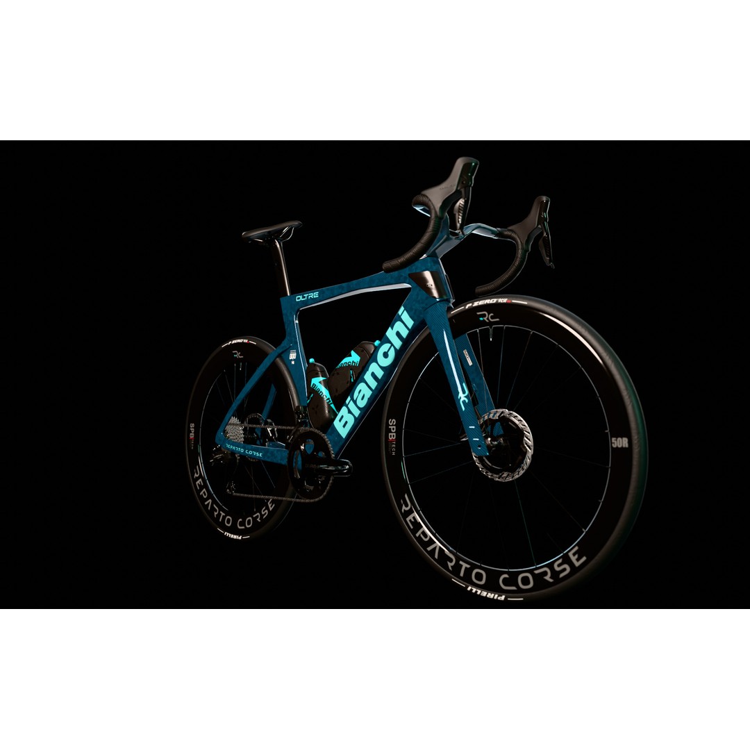 Bianchi Oltre RC 3D Model – High Poly Road Bike with PBR Textures - View 15