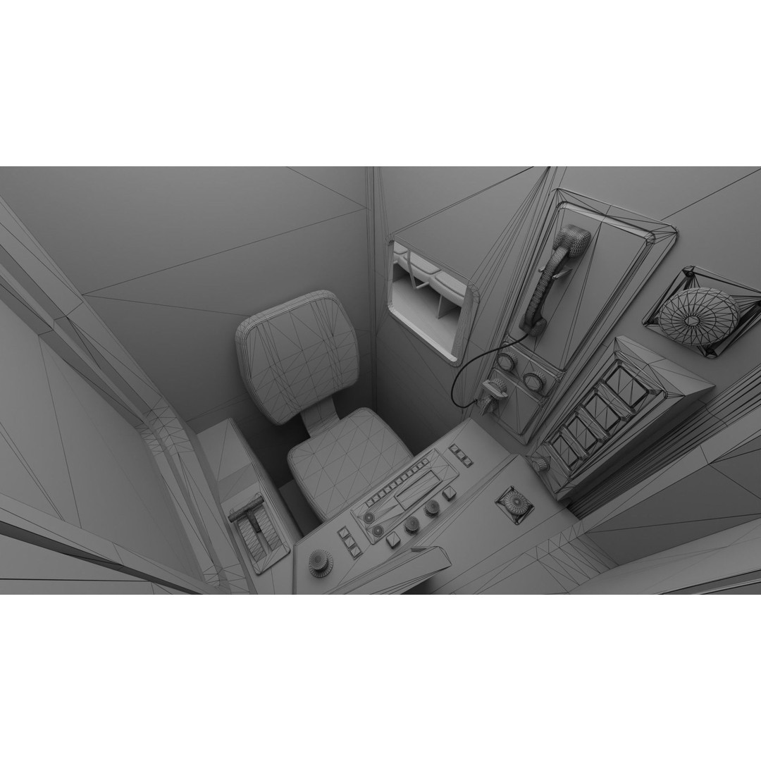 Chicago CTA Train 5000 3D Model – Low Poly Game Asset, PBR Textures