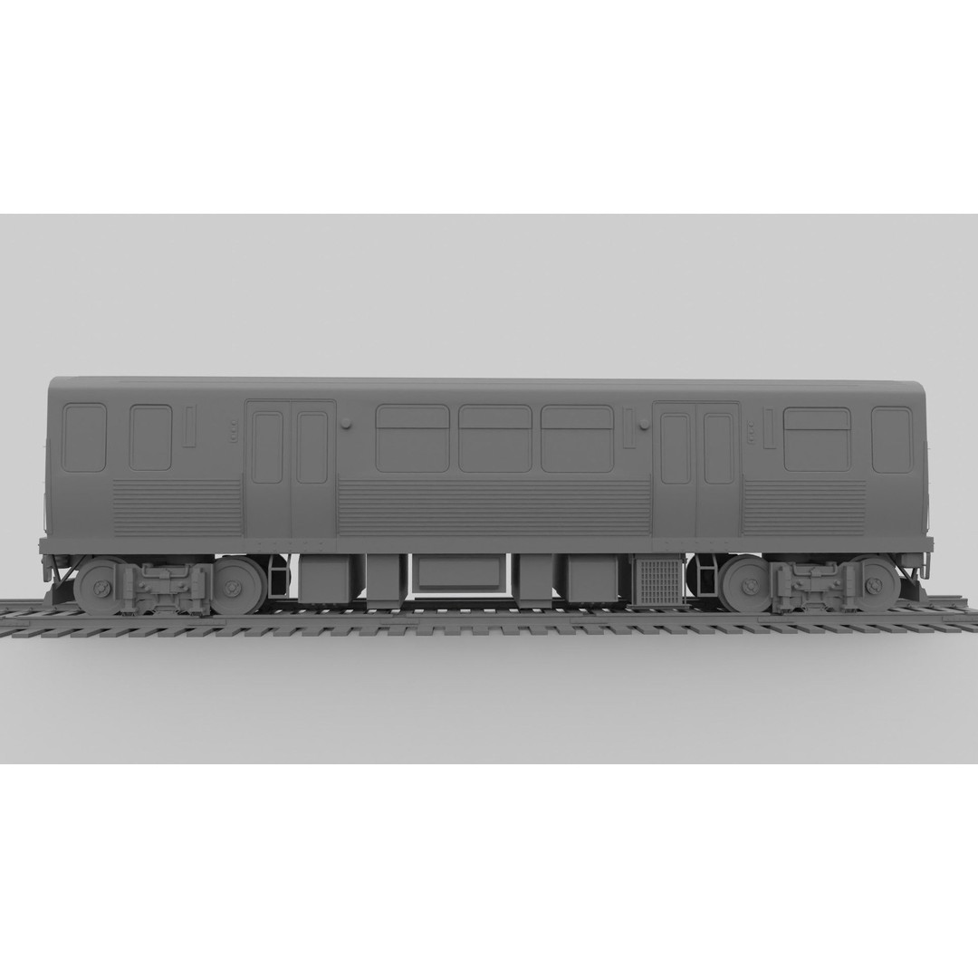 Chicago CTA Train 5000 3D Model – Low Poly Game Asset, PBR Textures - View 19