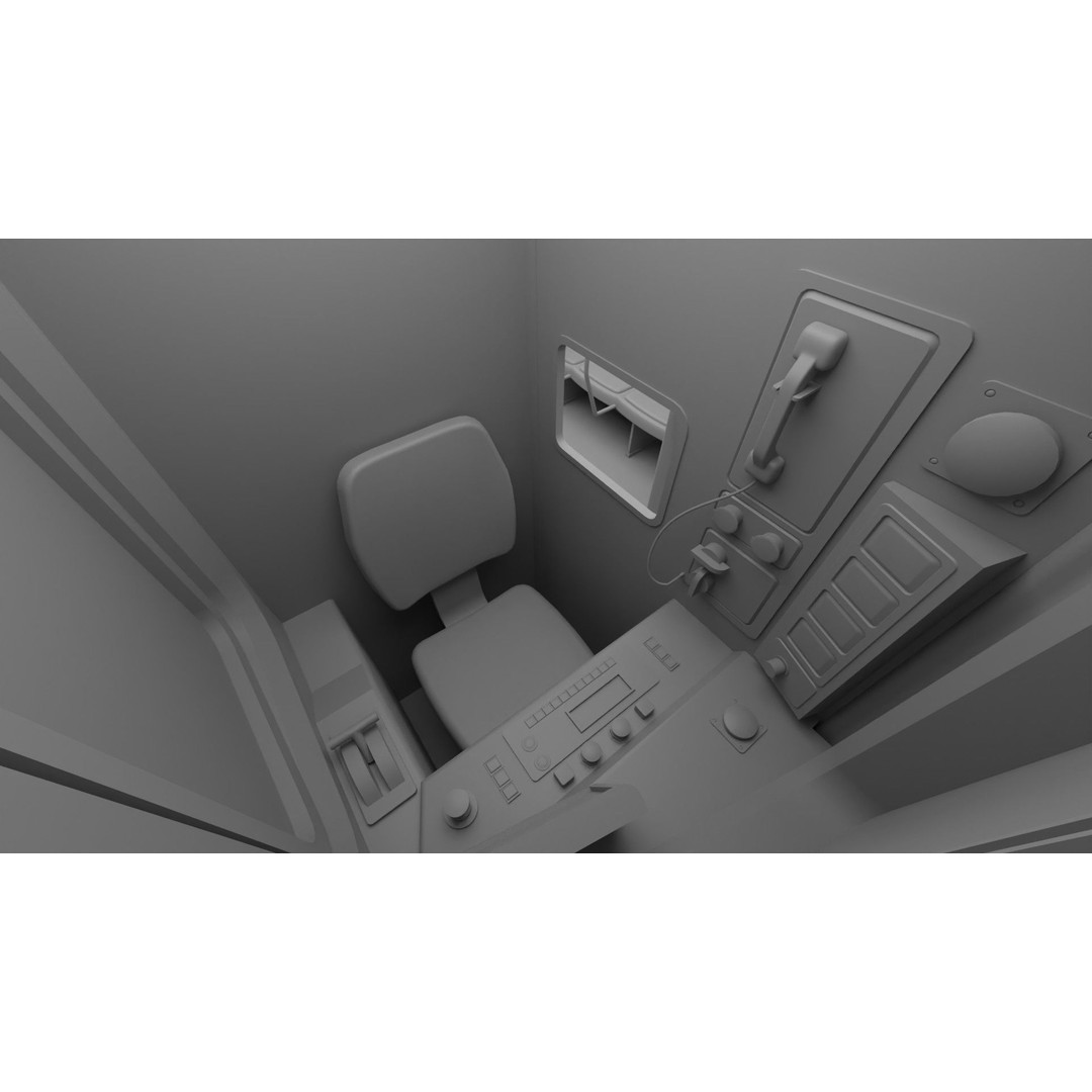 Chicago CTA Train 5000 3D Model – Low Poly Game Asset, PBR Textures - View 22
