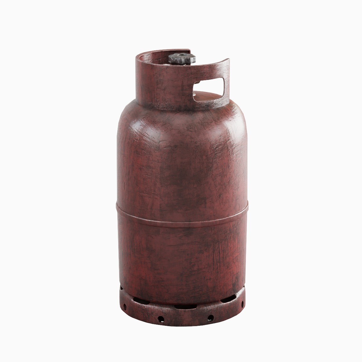 Dirty Gas Cylinder - Mid-Poly Game-Ready 3D Model - View 4