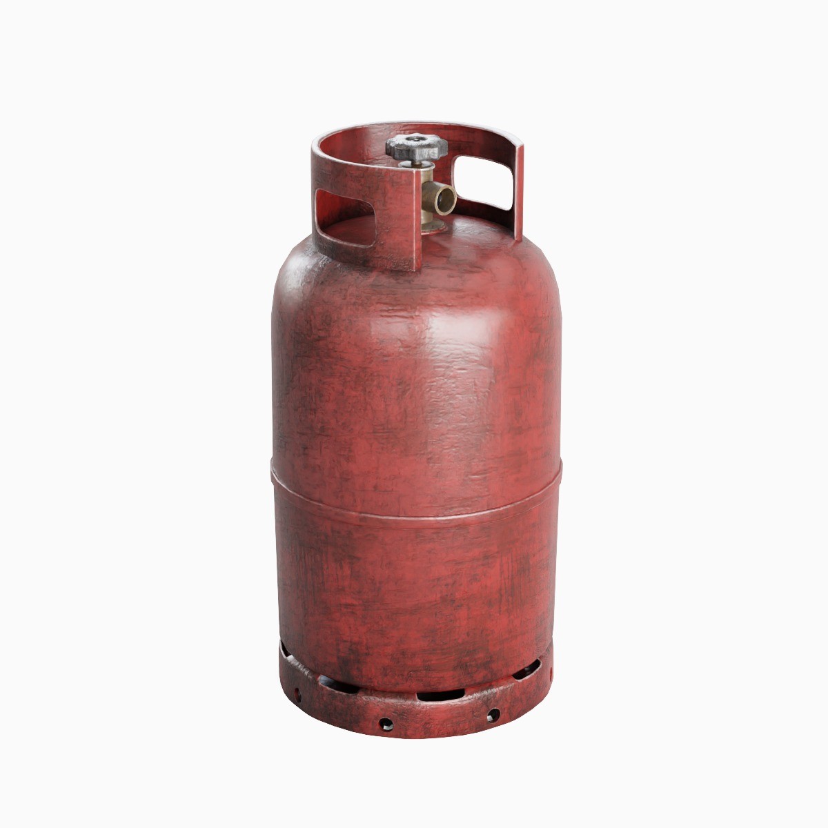 Dirty Gas Cylinder - Mid-Poly Game-Ready 3D Model - View 5