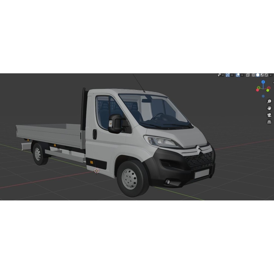 Citroen Jumper L4H1 3D Model – Low Roof Commercial Van, FBX, OBJ