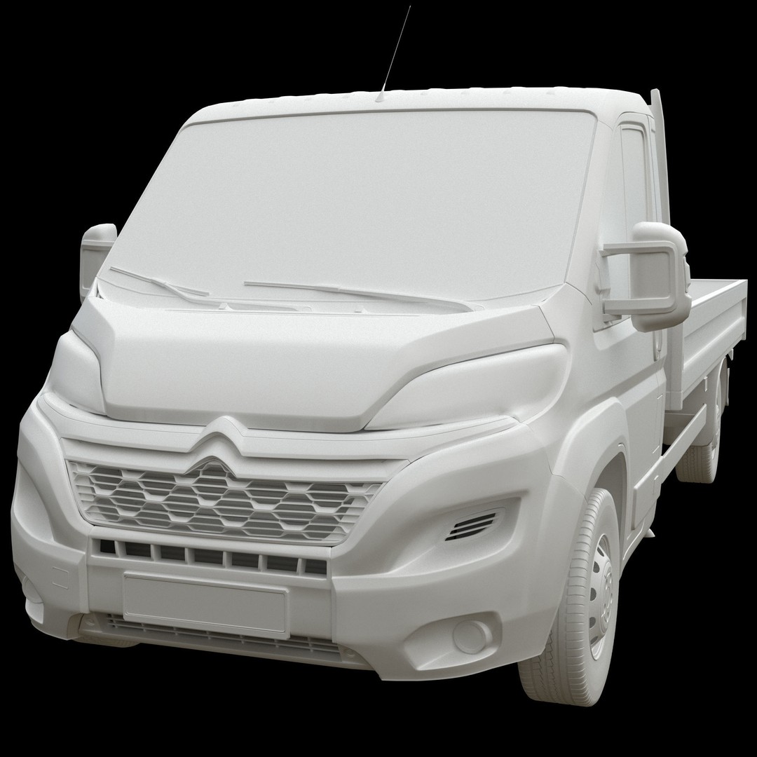 Citroen Jumper L4H1 3D Model – Low Roof Commercial Van, FBX, OBJ - View 14