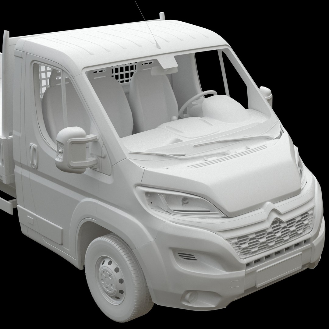 Citroen Jumper L4H1 3D Model – Low Roof Commercial Van, FBX, OBJ - View 16