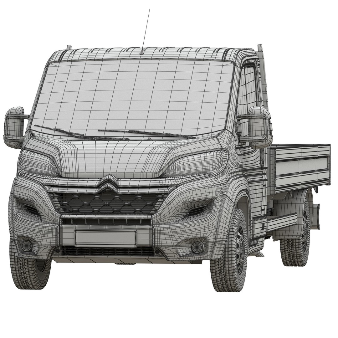 Citroen Jumper L4H1 3D Model – Low Roof Commercial Van, FBX, OBJ - View 17