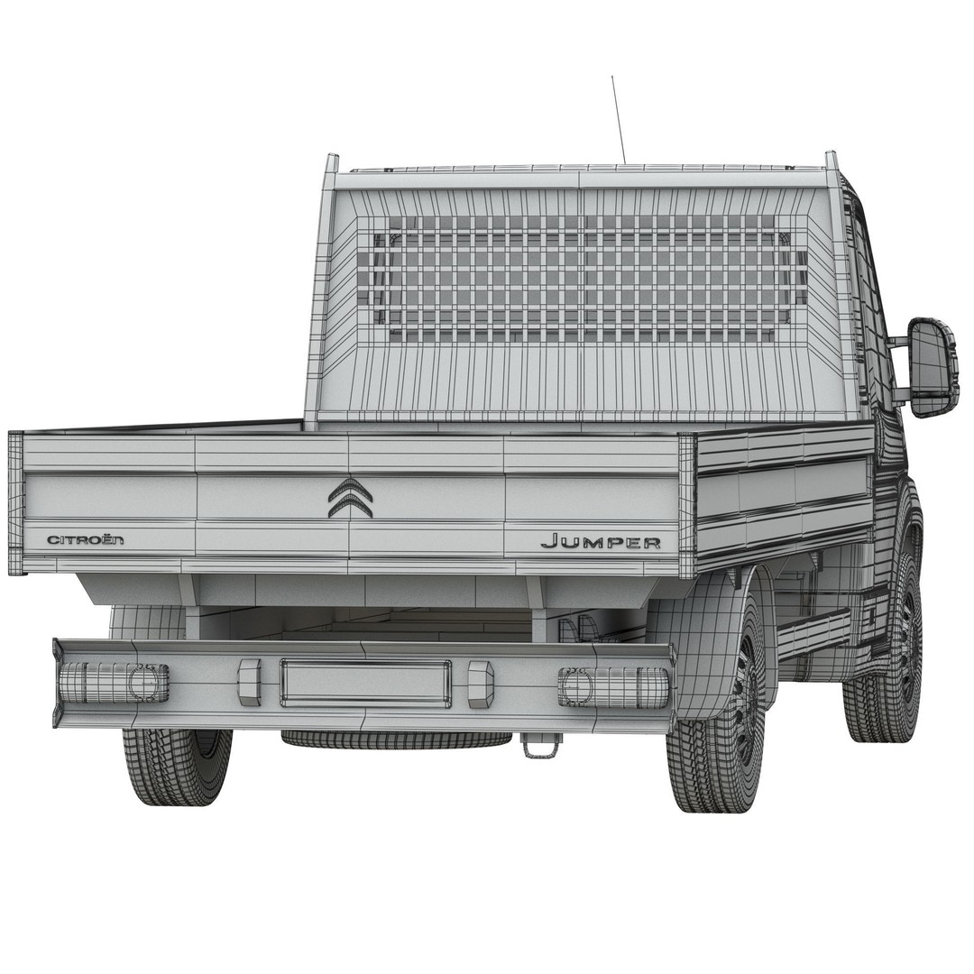 Citroen Jumper L4H1 3D Model – Low Roof Commercial Van, FBX, OBJ - View 18