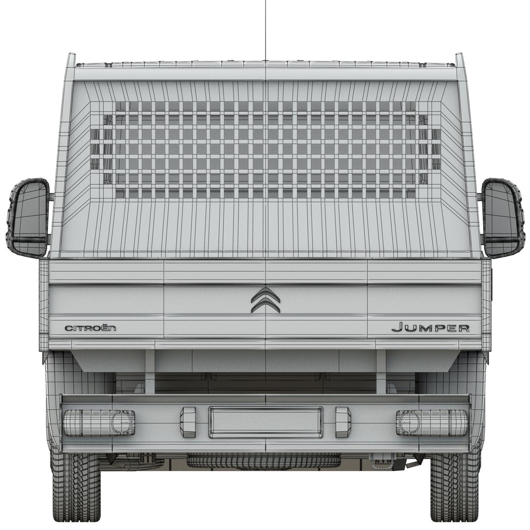 Citroen Jumper L4H1 3D Model – Low Roof Commercial Van, FBX, OBJ - View 20