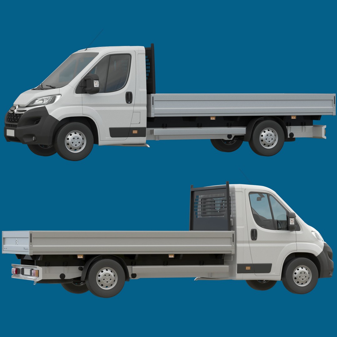 Citroen Jumper L4H1 3D Model – Low Roof Commercial Van, FBX, OBJ - View 24