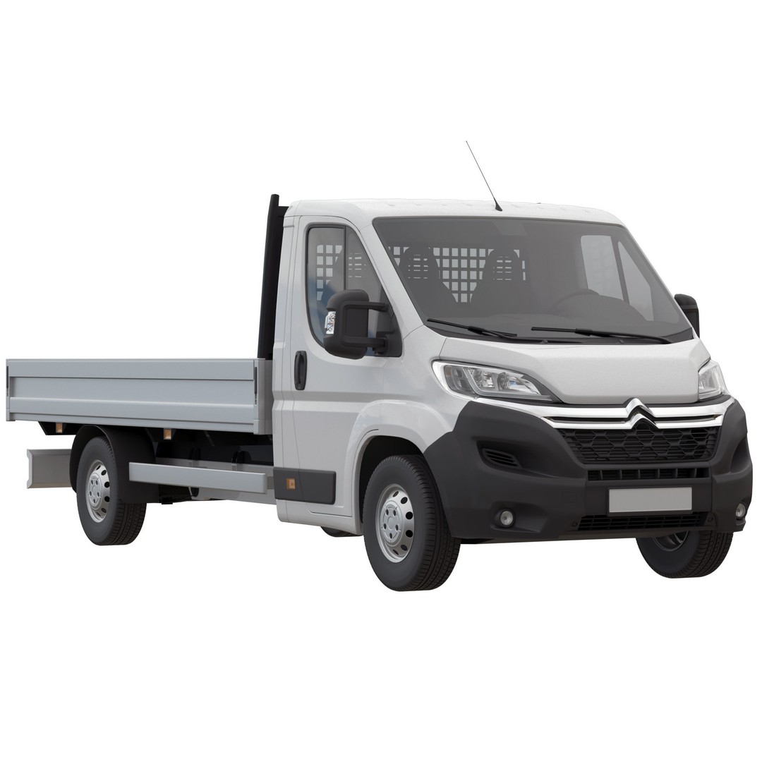 Citroen Jumper L4H1 3D Model – Low Roof Commercial Van, FBX, OBJ - View 3