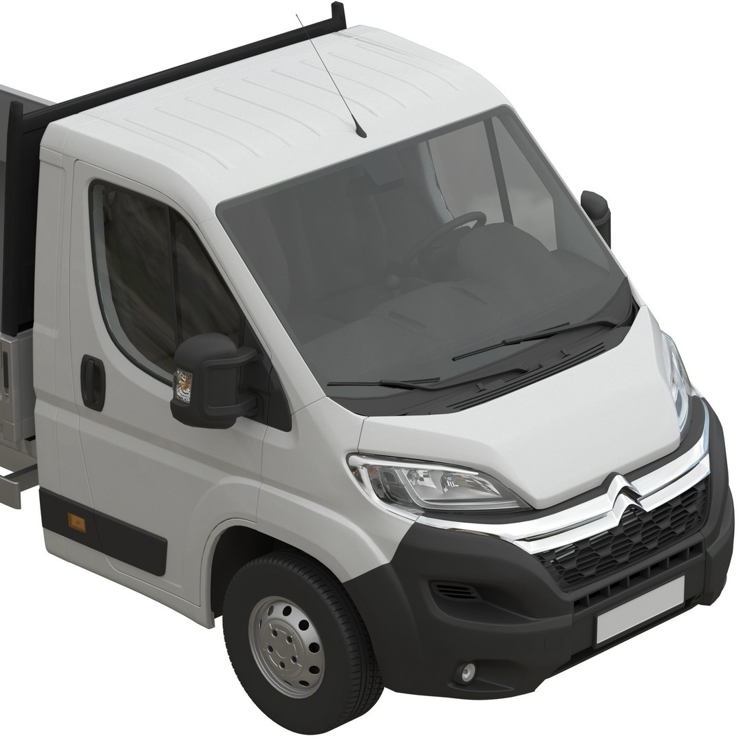 Citroen Jumper L4H1 3D Model – Low Roof Commercial Van, FBX, OBJ - View 8