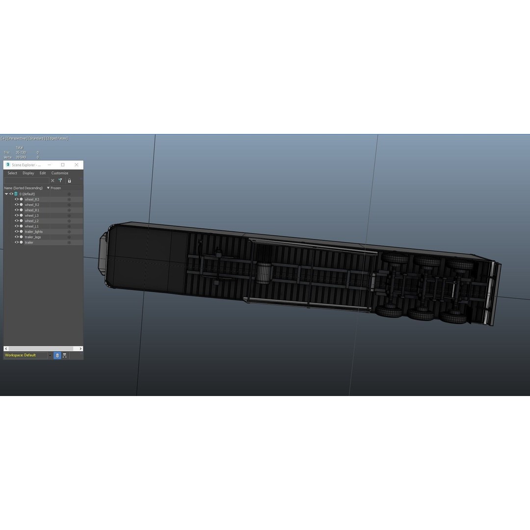 Refrigerated Trailer 3D Model – Low Poly Game Ready Asset, FBX - View 37