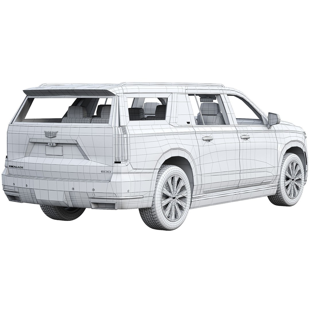 Cadillac Escalade 3D Model – Luxury SUV, PBR Textures, FBX - View 10