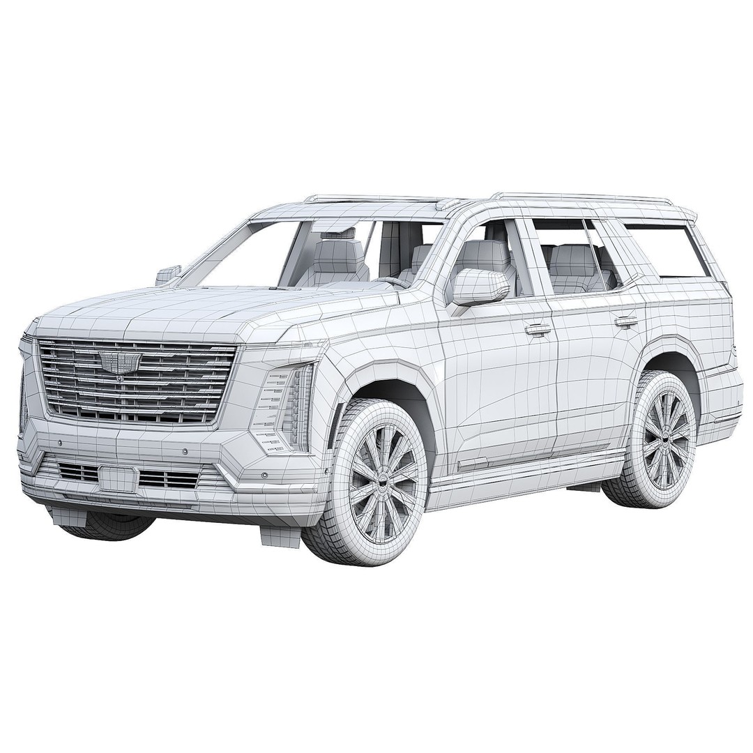 Cadillac Escalade 3D Model – Luxury SUV, PBR Textures, FBX - View 17