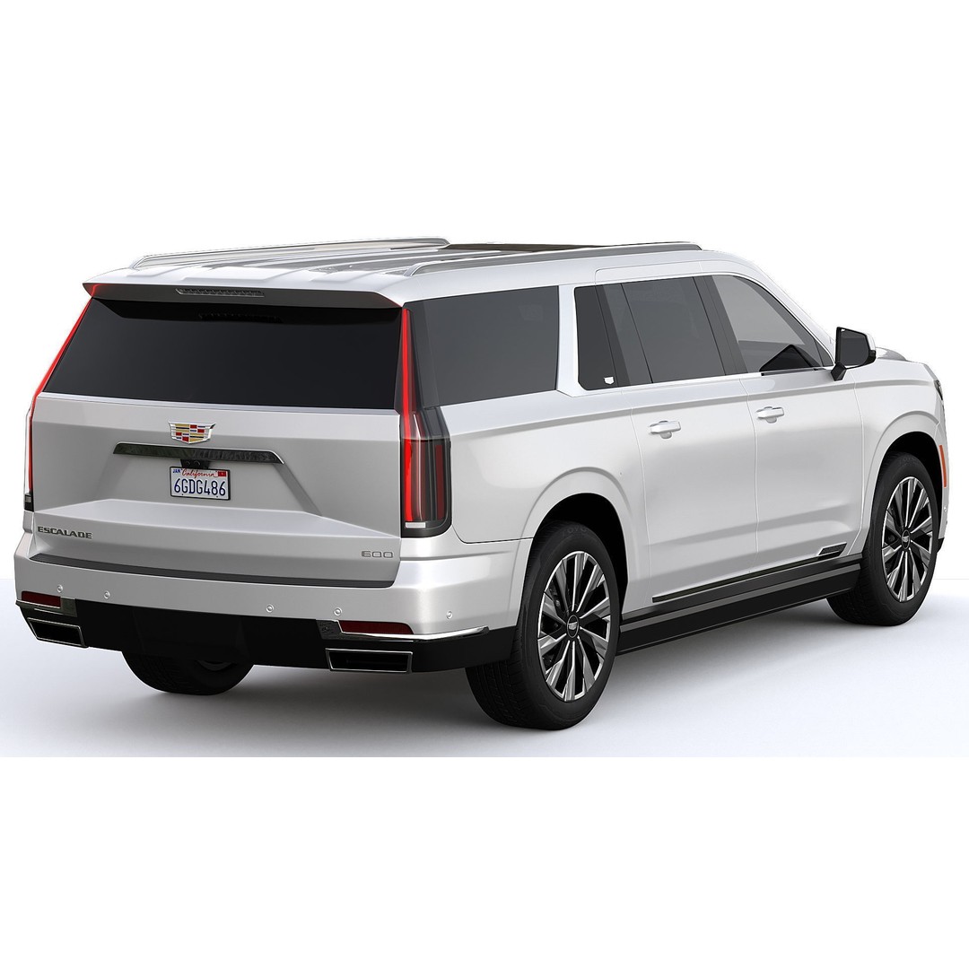 Cadillac Escalade 3D Model – Luxury SUV, PBR Textures, FBX - View 4