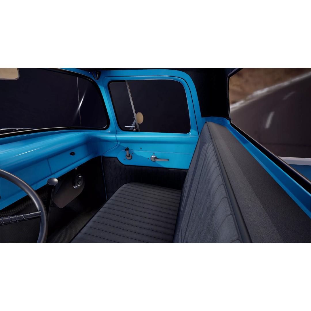 1950s American 4x4 Pickup Truck 3D Model – Low Poly Game Ready FBX - View 25