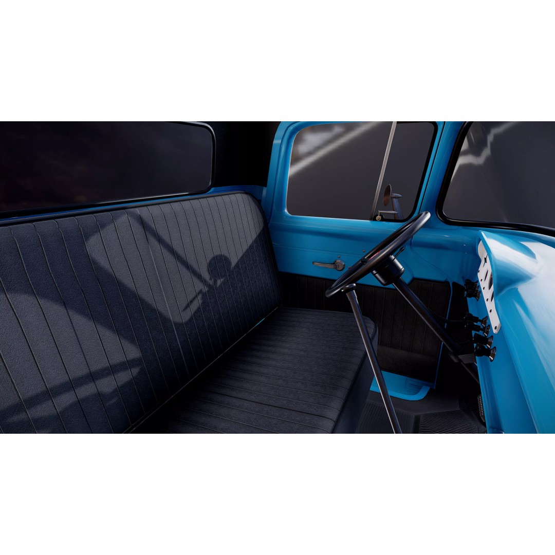 1950s American 4x4 Pickup Truck 3D Model – Low Poly Game Ready FBX - View 34