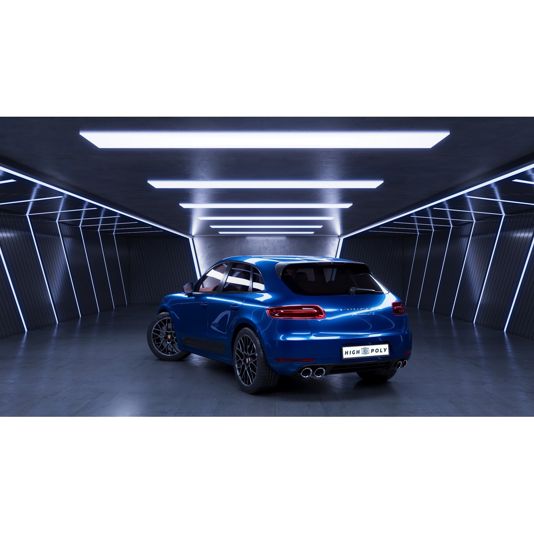 Porsche Macan GTS 3D Model – High Poly Game Asset, FBX, OBJ - View 4