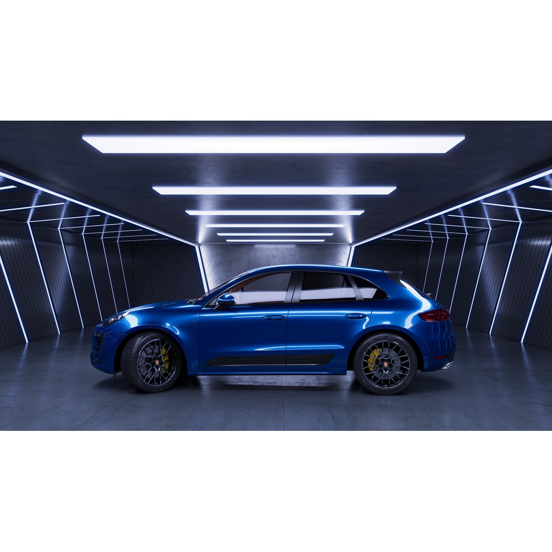 Porsche Macan GTS 3D Model – High Poly Game Asset, FBX, OBJ - View 5