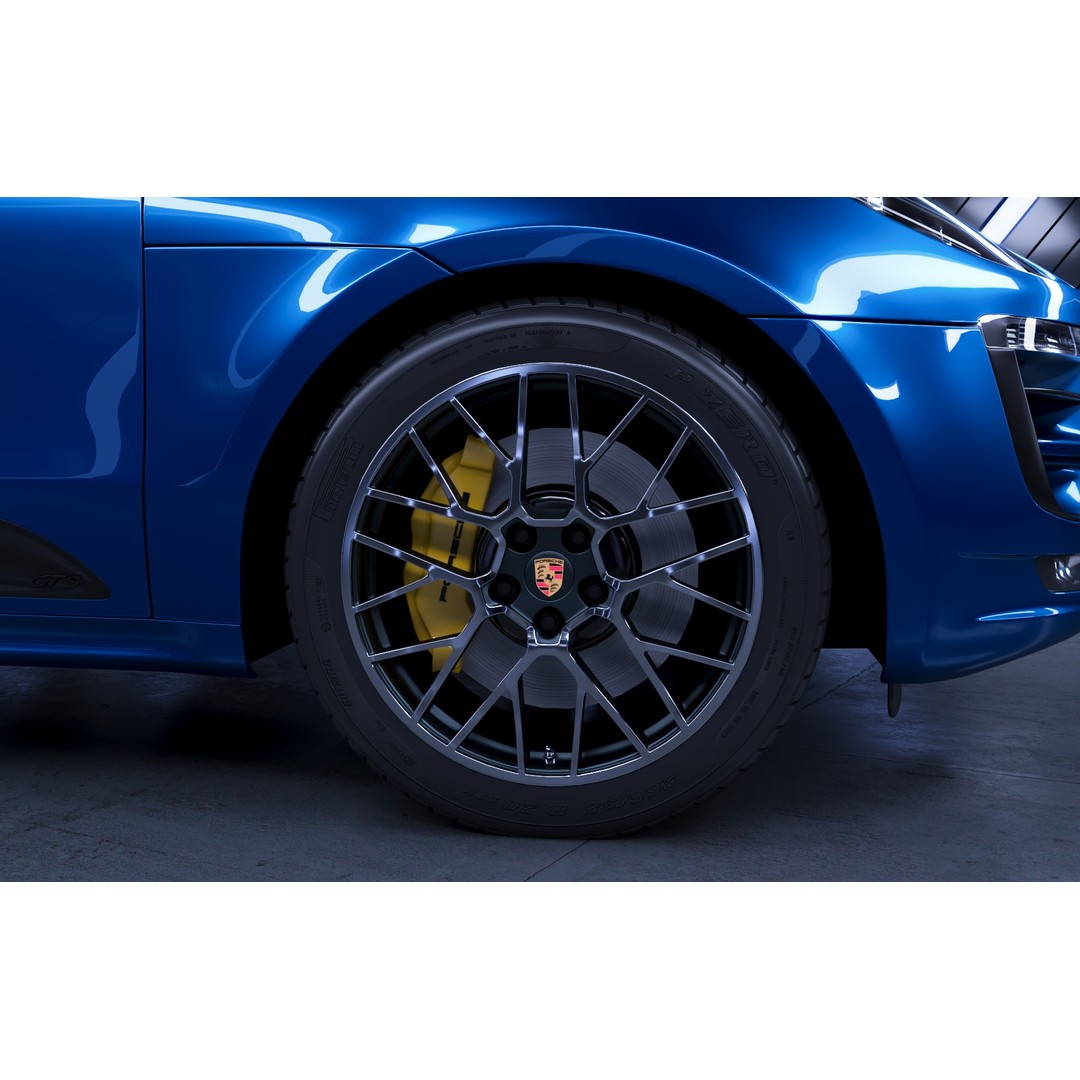 Porsche Macan GTS 3D Model – High Poly Game Asset, FBX, OBJ - View 6