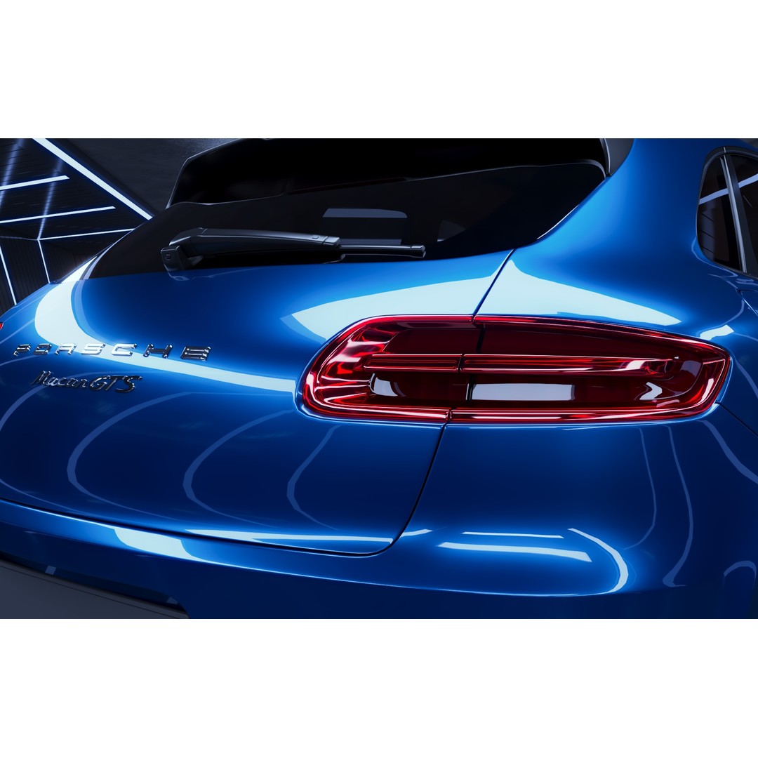 Porsche Macan GTS 3D Model – High Poly Game Asset, FBX, OBJ - View 7