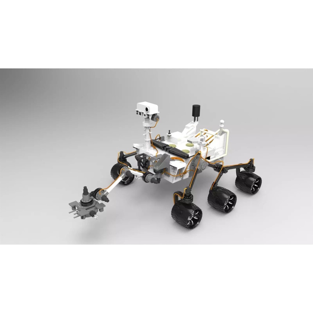 Curiosity Mars Rover 3D Model – Detailed Space Asset, FBX, Blender - View 2