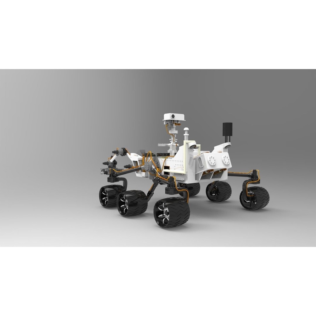 Curiosity Mars Rover 3D Model – Detailed Space Asset, FBX, Blender - View 4