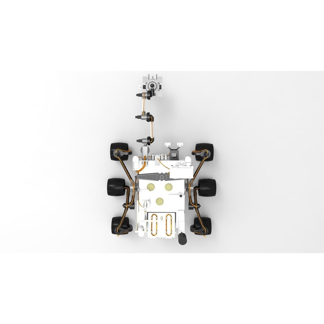 Curiosity Mars Rover 3D Model – Detailed Space Asset, FBX, Blender - View 6