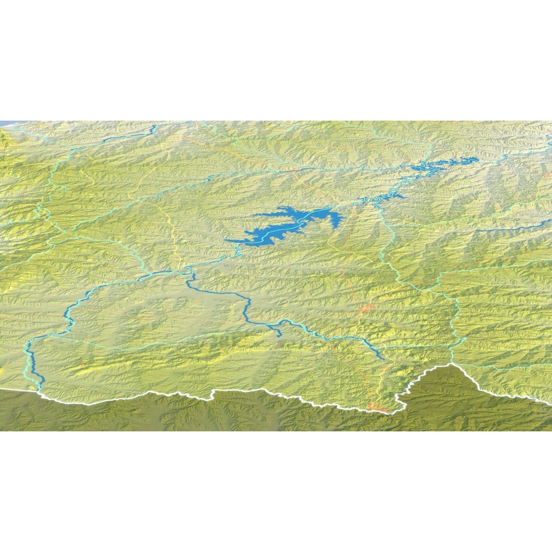 Uruguay Map 3D Model – Realistic Satellite Terrain, FBX & OBJ - View 16