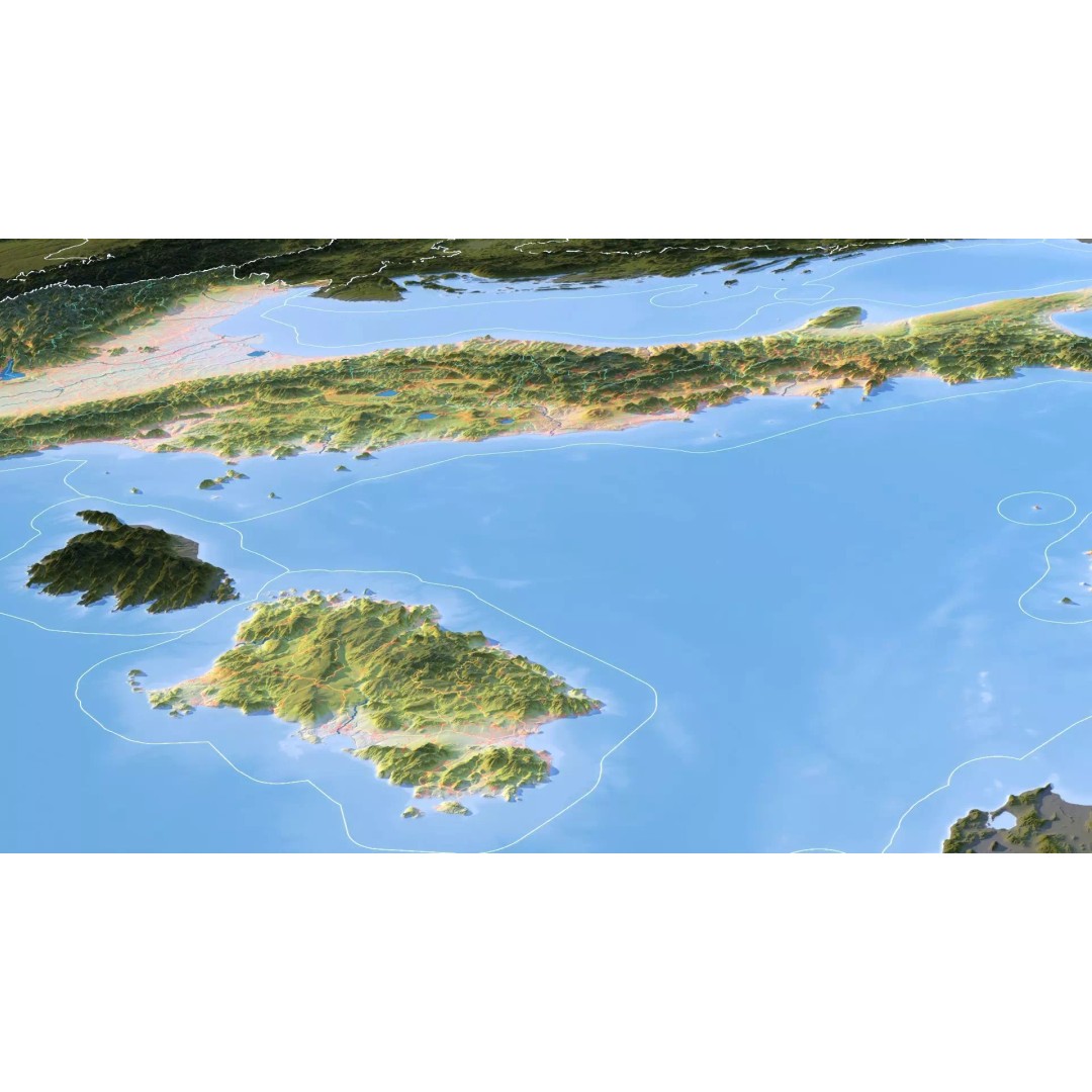 Italy Map 3D Model – Realistic Satellite Terrain, FBX & OBJ Formats - View 14