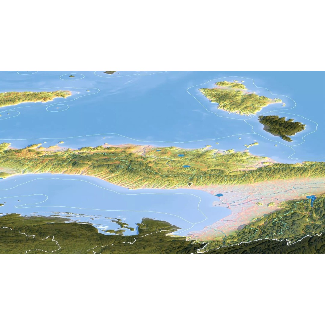 Italy Map 3D Model – Realistic Satellite Terrain, FBX & OBJ Formats - View 17