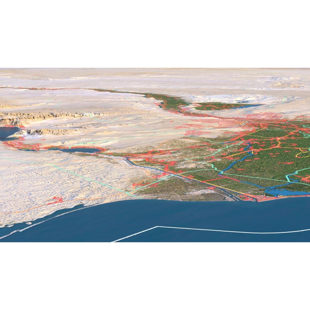 Egypt Map 3D Model – Realistic Terrain with 23K Textures, FBX, OBJ - View 10