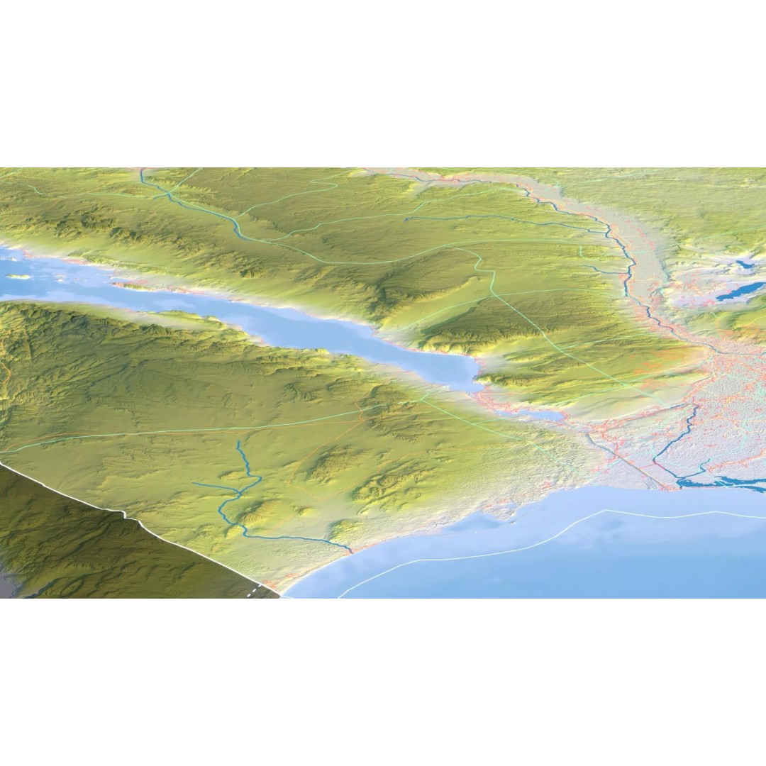 Egypt Map 3D Model – Realistic Terrain with 23K Textures, FBX, OBJ - View 17
