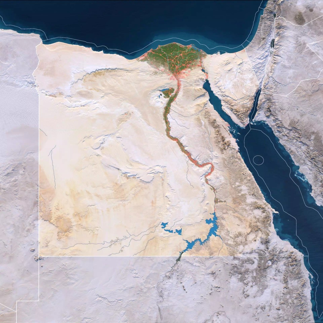 Egypt Map 3D Model – Realistic Terrain with 23K Textures, FBX, OBJ - View 3