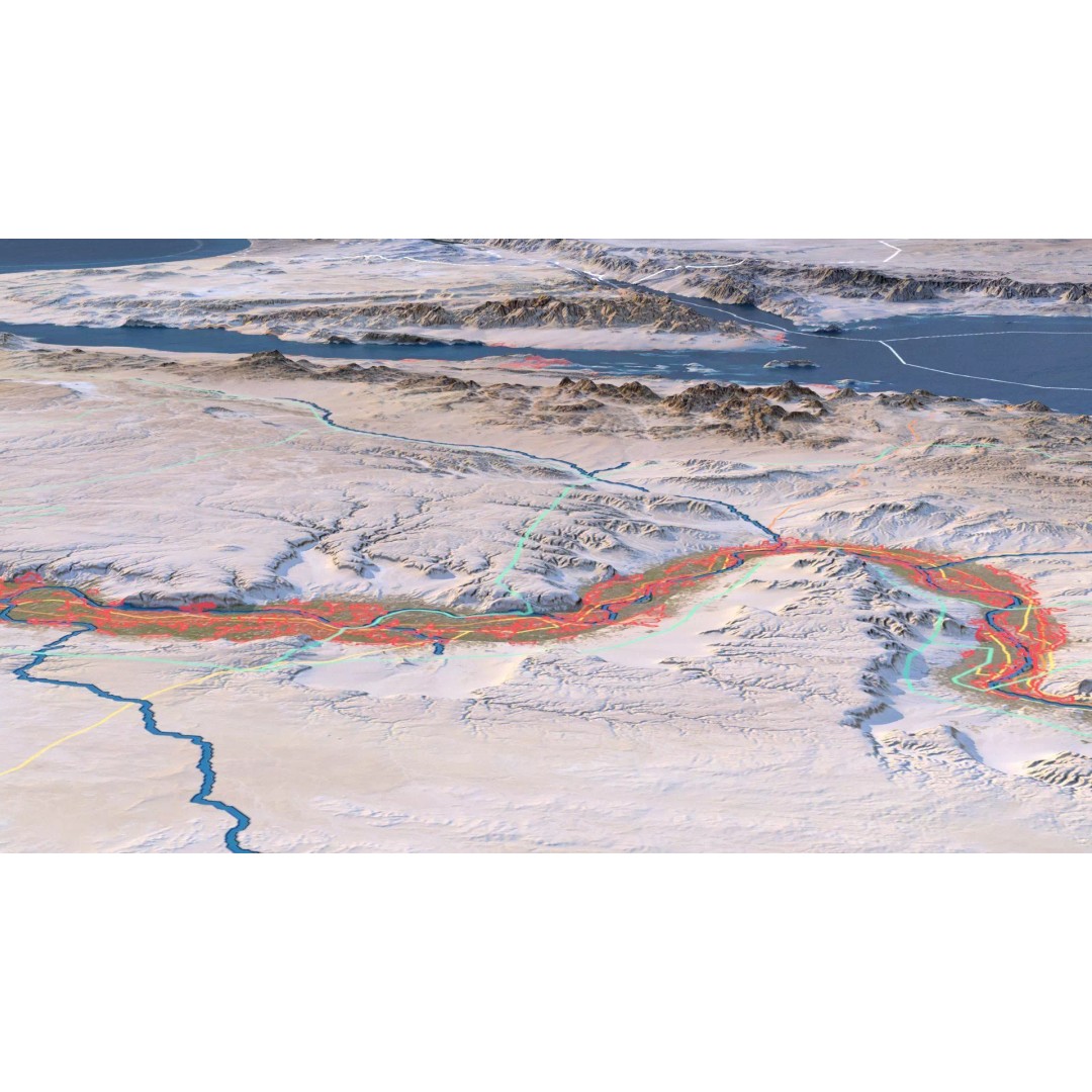 Egypt Map 3D Model – Realistic Terrain with 23K Textures, FBX, OBJ - View 9