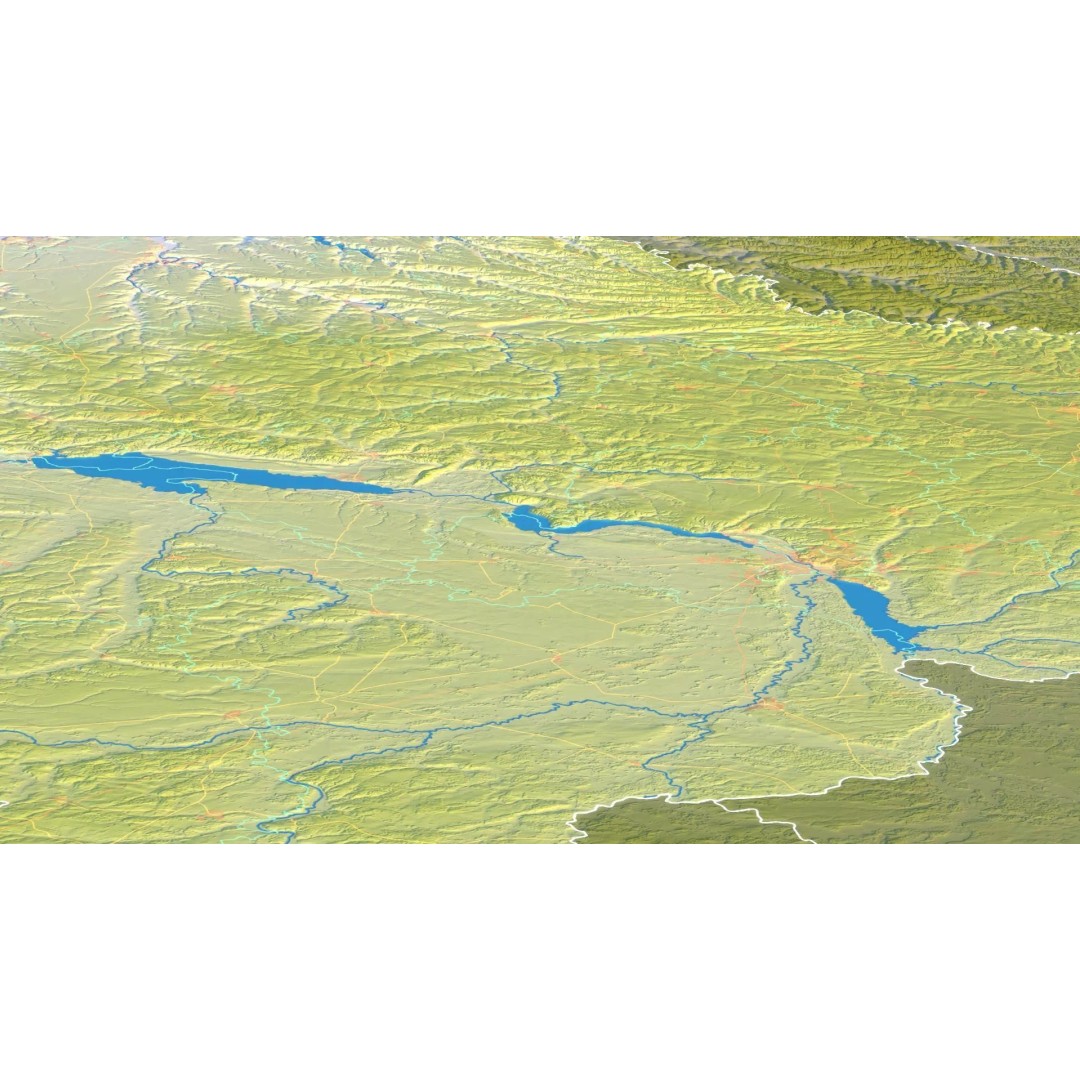 Ukraine Map 3D Model – Realistic Satellite Terrain, FBX, OBJ - View 17