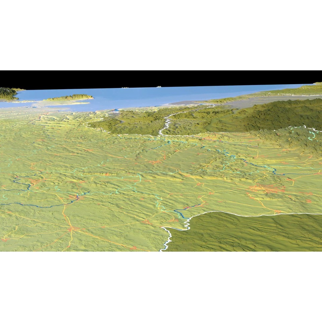 Ukraine Map 3D Model – Realistic Satellite Terrain, FBX, OBJ - View 18