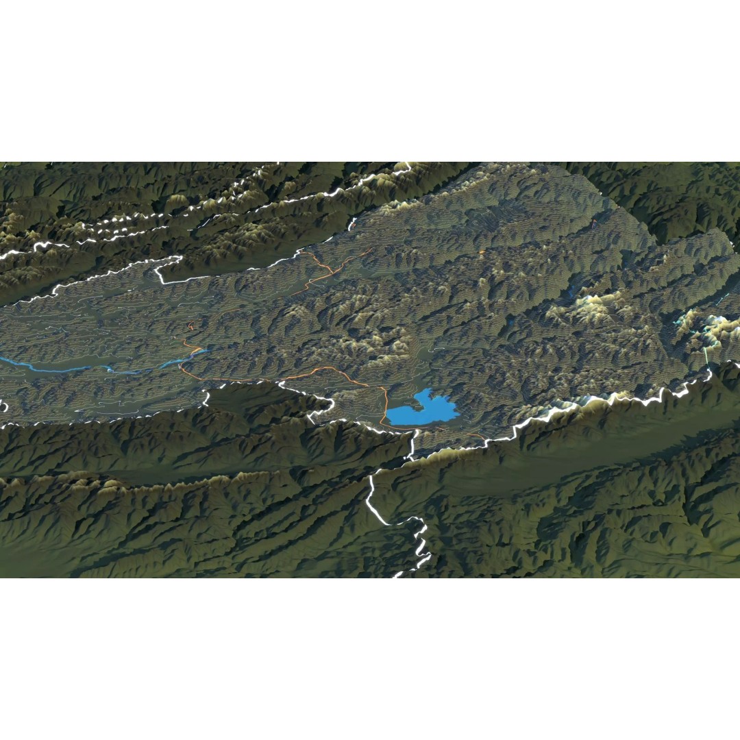 Tajikistan Map 3D Model – Realistic Satellite Terrain, 18K Textures - View 17
