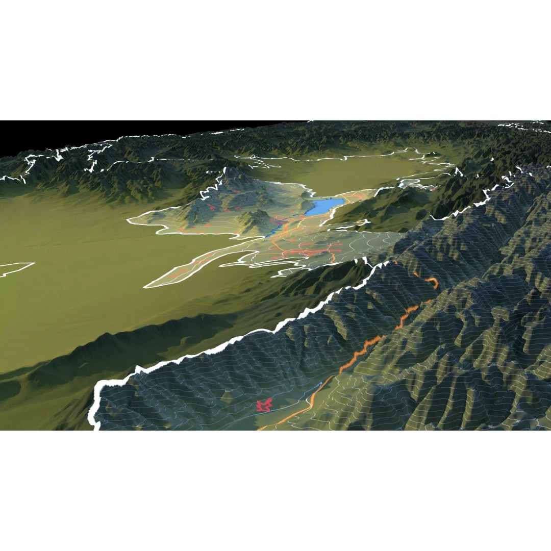 Tajikistan Map 3D Model – Realistic Satellite Terrain, 18K Textures - View 18
