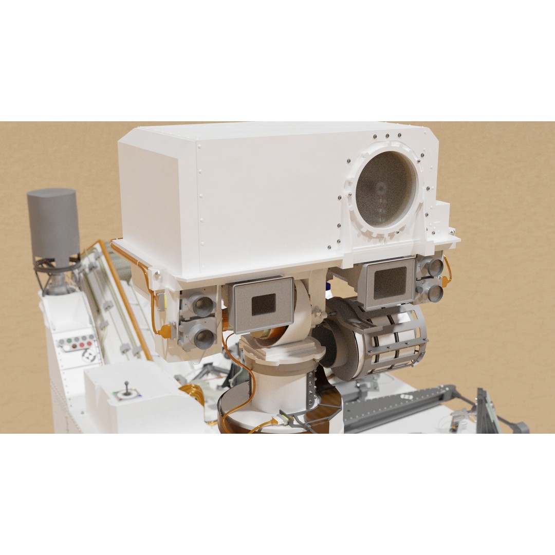 Curiosity Rover 3D Model – Detailed Space Exploration Asset, Blender - View 11