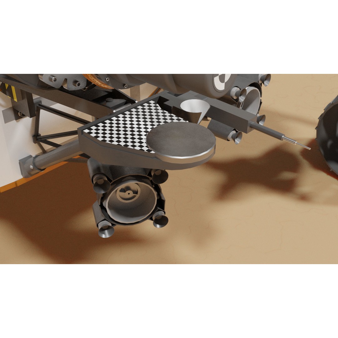 Curiosity Rover 3D Model – Detailed Space Exploration Asset, Blender - View 12