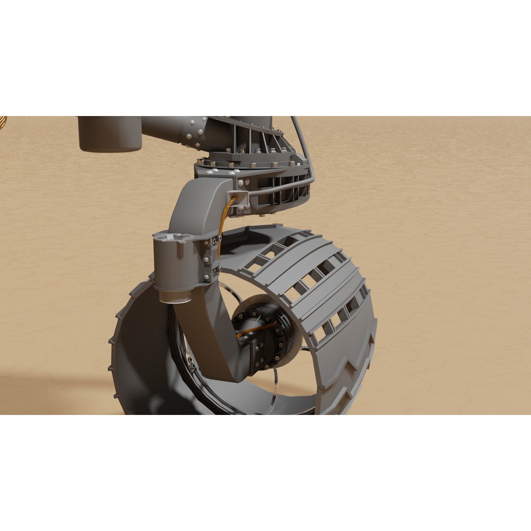 Curiosity Rover 3D Model – Detailed Space Exploration Asset, Blender - View 13