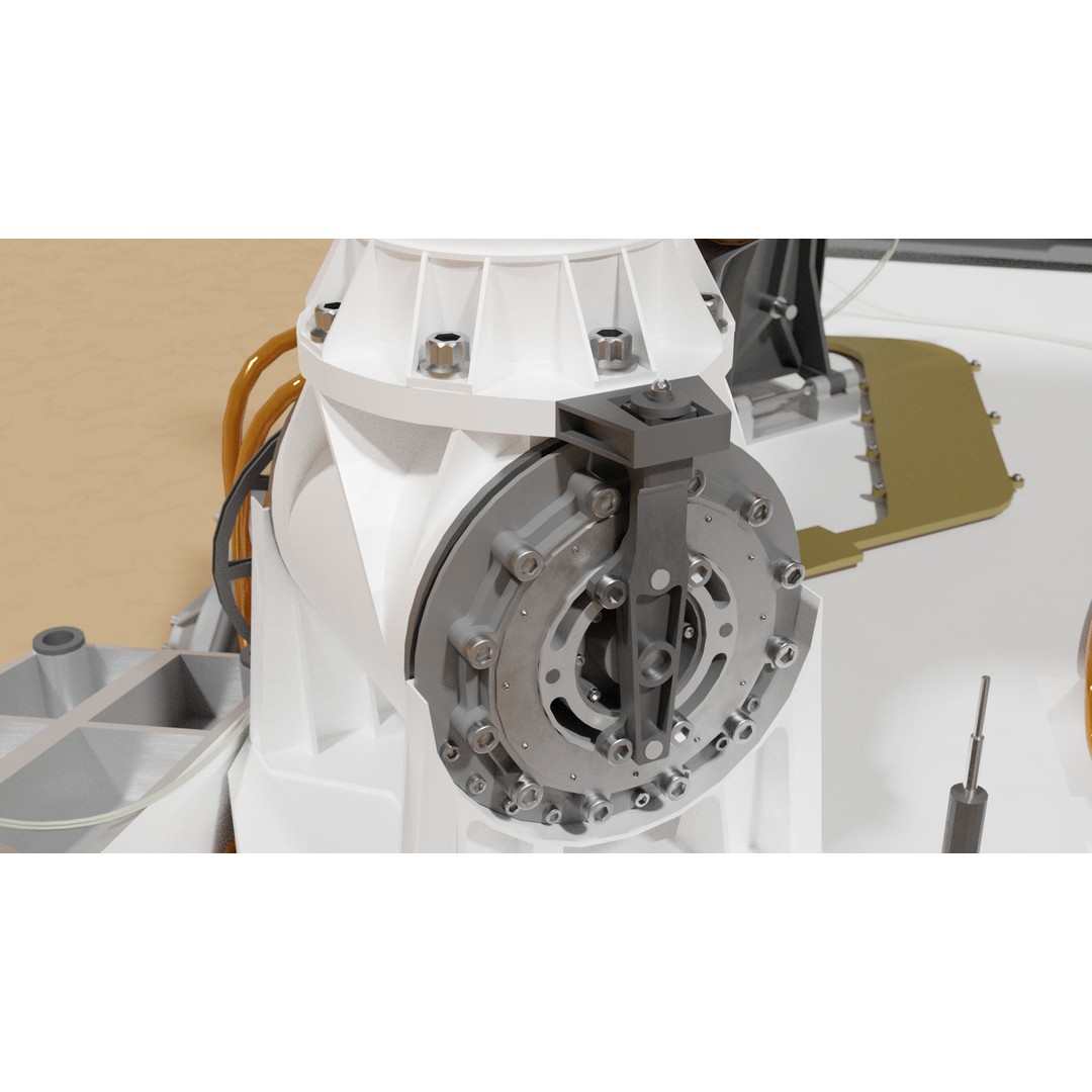 Curiosity Rover 3D Model – Detailed Space Exploration Asset, Blender - View 14