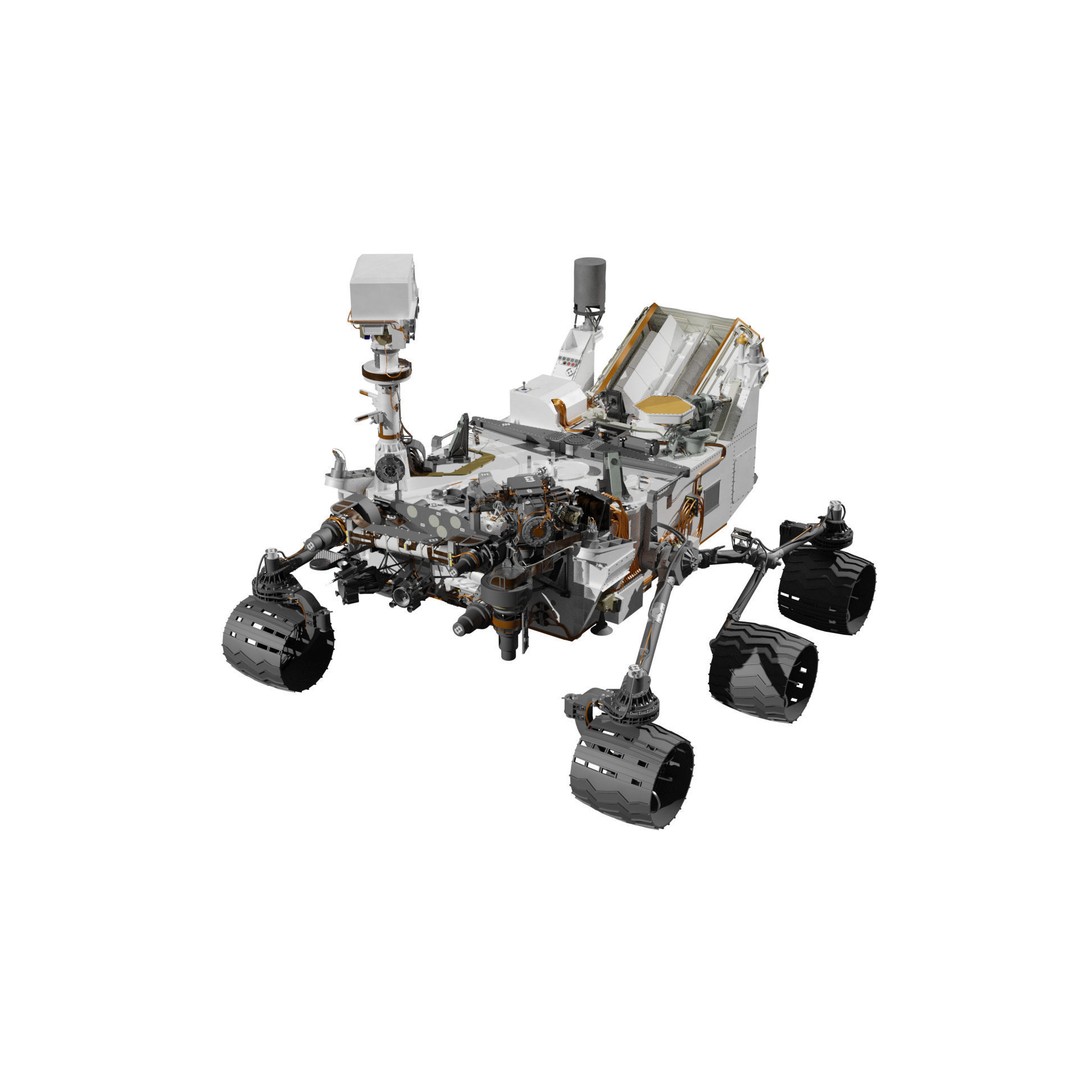 Curiosity Rover 3D Model – Detailed Space Exploration Asset, Blender - View 17