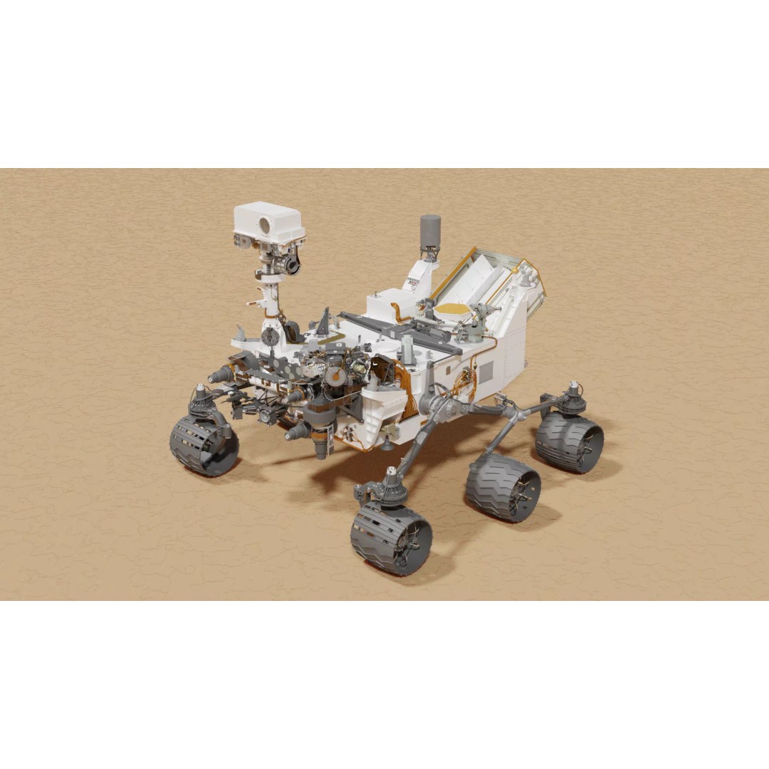 Curiosity Rover 3D Model – Detailed Space Exploration Asset, Blender - View 2